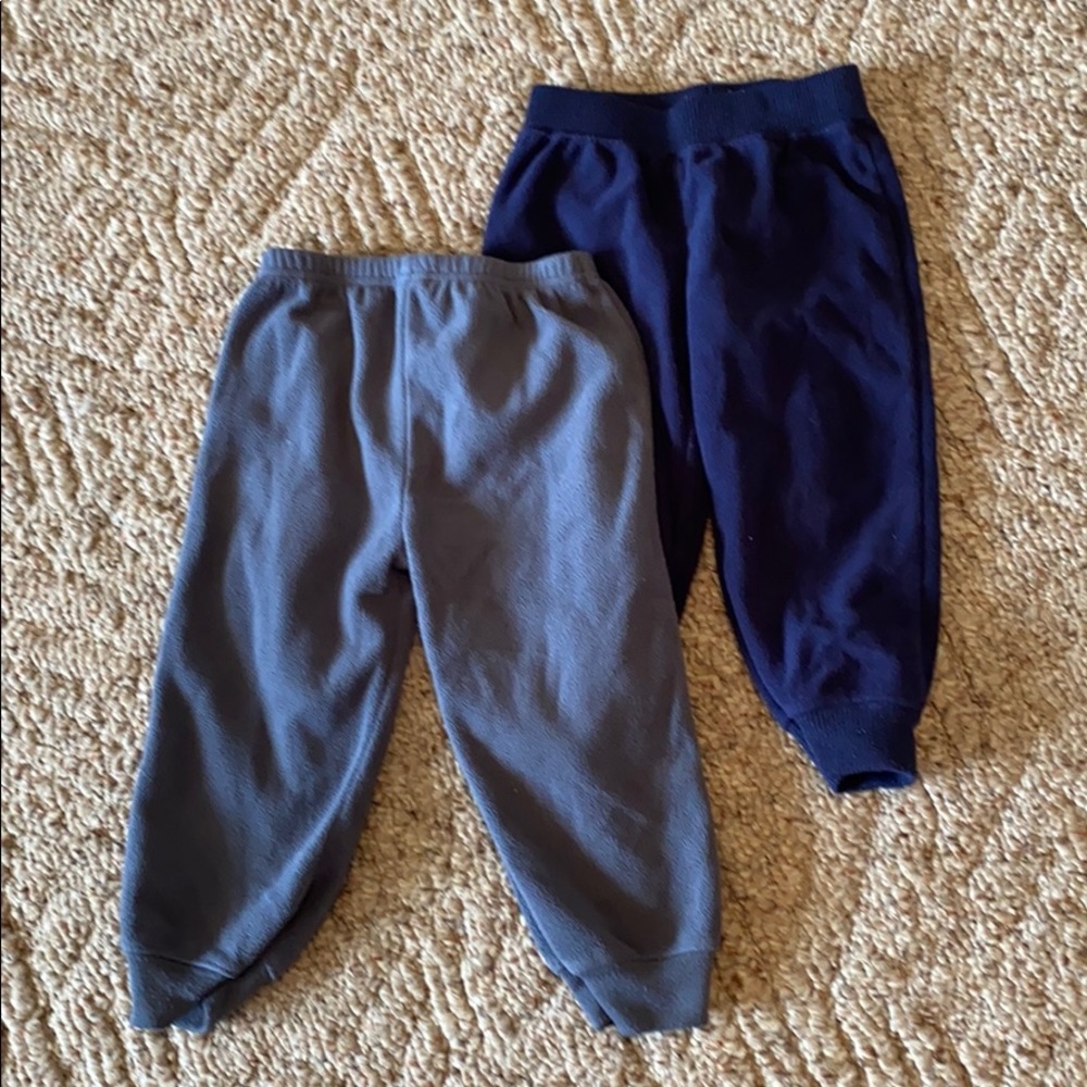 2 pair of fleece boys pants 18 month
